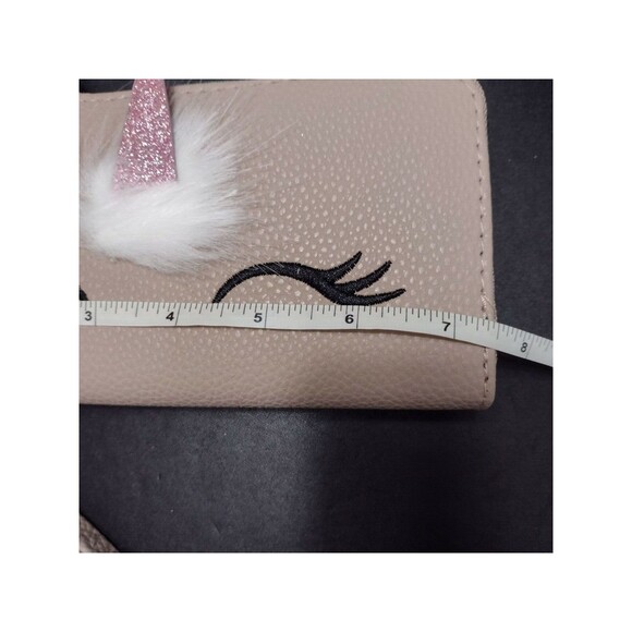 Unicorn wallet in natural with pink - Picture 6 of 7
